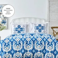 Discount Home Neos 100% Turkish Cotton Duvet Cover Set with Bed Sheet, Double, Multi Duvet Cover Sets