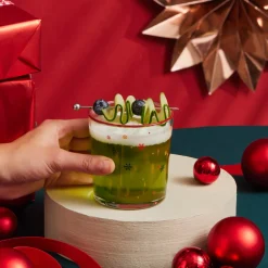 Home New Year Christmas 3-Piece Snowy Tumbler Glass Set, 380ml, Multi Tumbler Glasses