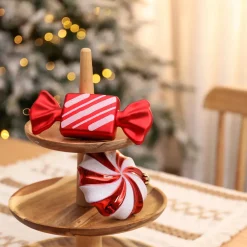 Clearance Home New Year Christmas Cany Pleasure Tree Decoration Set, 4 Piece, Multi Ornaments