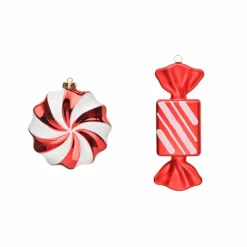 Clearance Home New Year Christmas Cany Pleasure Tree Decoration Set, 4 Piece, Multi Ornaments