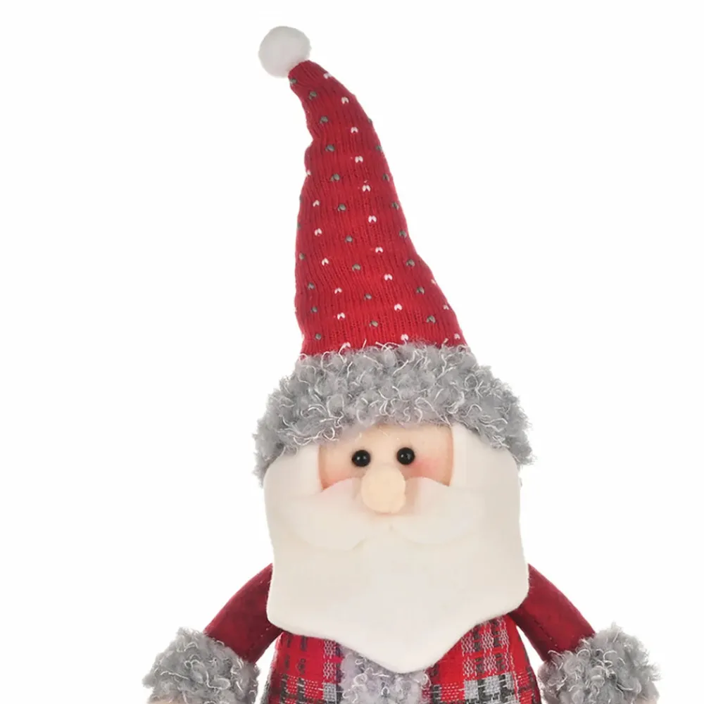Hot Home New Year Christmas Standing Santa Plush Toy Decoration, 44cm, Multi Ornaments