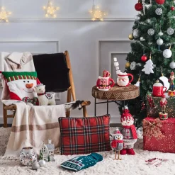 Discount Home New Year Christmas Alpaca Plush Toy Decoration, 28cm, Multi Ornaments