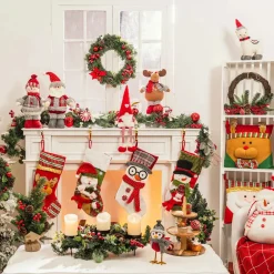 Discount Home New Year Christmas Alpaca Plush Toy Decoration, 28cm, Multi Ornaments