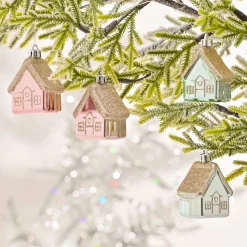 Clearance Home New Year Christmas Tree Decoration Set, 4 Piece, Multi Ornaments