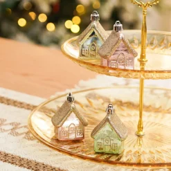 Clearance Home New Year Christmas Tree Decoration Set, 4 Piece, Multi Ornaments