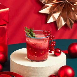 Clearance Home New Year Christmas 3-Piece Butcher's Broom Glass Tumbler Set, 380ml, Multi Tumbler Glasses