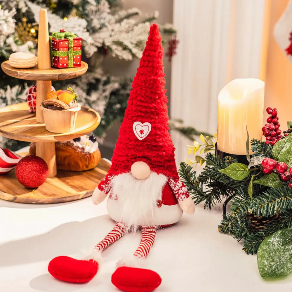 Outlet Home New Year Christmas Sitting Santa Plush Toy Decoration, 52cm, Multi Ornaments