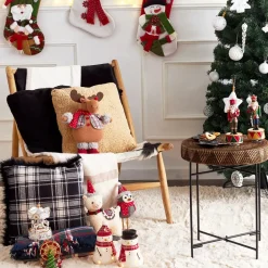 Clearance Home New Year Christmas Robin Bird Plush Toy Decoration, 23cm, Multi Ornaments