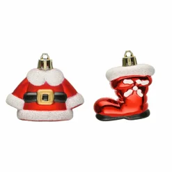 Best Home New Year Christmas Tree Decoration Set, 4 Piece, 5.5cm, Multi Ornaments