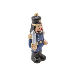 Discount Home New Year Christmas Ceramic Nutcracker Figure, 12cm, Multi Ornaments