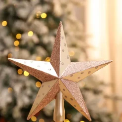 New Home New Year Christmas Star Tree Topper, 20cm, Ornaments