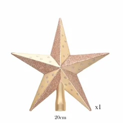 New Home New Year Christmas Star Tree Topper, 20cm, Ornaments