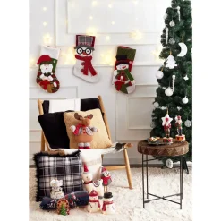 New Home New Year Christmas Santa Gift Stocking Sock Decoration, 47cm, Multi Ornaments