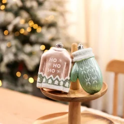 Discount Home New Year Christmas Wool Tree Decoration Set, 2 Piece, Multi Ornaments
