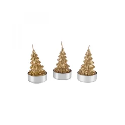 Sale Home New Year Tree 3-Piece Tealight Candles, Candles