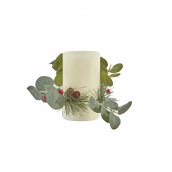 Outlet Home New Year Led Light Candle, 7.5cmx7.5cmx12.5cm, White Candles