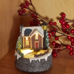 New Home New Year LED Lighted Christmas House, Multi Ornaments