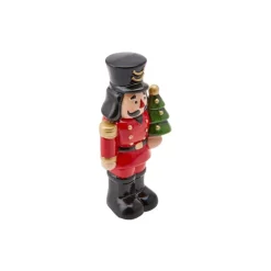 Best Home New Year Nutcracker Figurine, 12cm, Red Ornaments