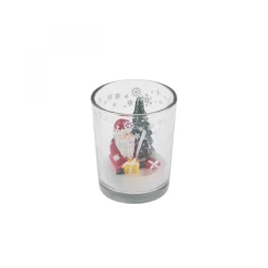 Clearance Home New Year Tiny House Glass Candle, 5.5x6.5cm, Multi Candles