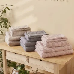 Home Rachel 100% Cotton Shower Towel, 70cmx140cm, Light Rose Towels