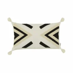 Sale Home Russo Filled Cushion, 31cmx50 cm, Beige-Black Cushions