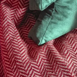 Sale Home Sandra Herringbone Pattern Blanket, 200x220cm, Double, Throws & Blankets