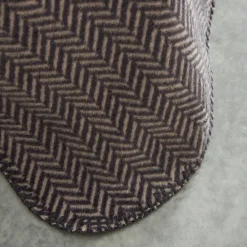 Outlet Home Sandra Herringbone Pattern Blanket, 200x220cm, Double, Grey Throws & Blankets