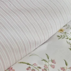 Outlet Home Sera 100% Turkish Cotton Duvet Cover Set with Bed Sheet, Double, Green Duvet Cover Sets