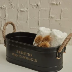 Home Sylvia Organizer, 28cm, Black Home Storage