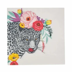 Best Home Tiger 20-Piece Paper Napkin, 33cmx33cm, Multi Paper Napkins