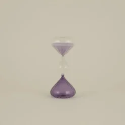 Home Trigon 30 Min. Hourglass, 9,8x23,5cm, Purple Ornaments