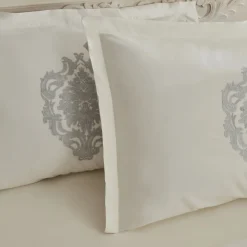 Hot Home Tugba 8-Piece Bedding Set, Double, Silver Bedding Sets