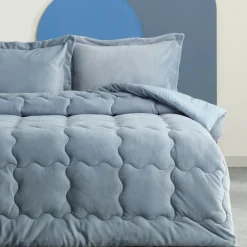 Hot Home Viny Soft Dream Comfort Bedding Set Old, Double, Indigo Bedding Sets|Duvets