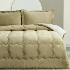 Discount Home Viny Soft Dream Comfort Bedding Set Old, Double, Green Bedding Sets|Duvets