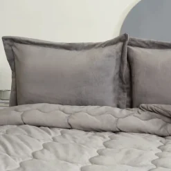 Online Home Viny Soft Dream Comfort Bedding Set Old, Double, Anthratice Bedding Sets