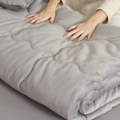 Online Home Viny Soft Dream Comfort Bedding Set Old, Double, Anthratice Bedding Sets