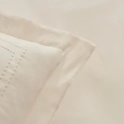 Sale Home White Collection Felves 100% Turkish Cotton Duvet Cover Set, Double, Beige Duvet Cover Sets