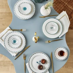 Hot iznik 18 Piece Porcelain Serveware Set for 6 People, 19cm, White Multi See All Serveware Sets