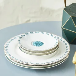 Hot iznik 18 Piece Porcelain Serveware Set for 6 People, 19cm, White Multi See All Serveware Sets