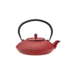 Japanese Cast Iron Teapot, 800ml, Red Black Teapots