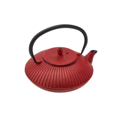 Japanese Cast Iron Teapot, 800ml, Red Black Teapots
