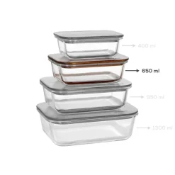 Online Karya Acacia Storage Container, 650ml, Storage Containers