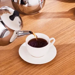 New Kayra Stainless Steel Induction Teapot Set, Medium, Black Silver Turkish Coffee Pots|Turkish Teapots