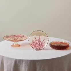 Outlet Lavander 7-Piece Serveware Set for 6 People, Red See All Serveware Sets|Glass Serveware Sets