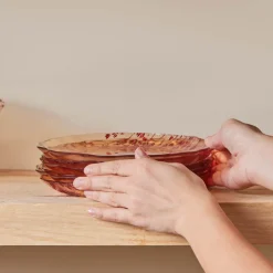 Outlet Lavander 7-Piece Serveware Set for 6 People, Red See All Serveware Sets|Glass Serveware Sets