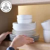 Discount Lea 30-Piece Bone China Dinner Set for 6 People, White Black See All Dinner Sets|Bone China Dinner Sets
