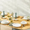 Discount Lea 18-Piece Bone China Dinner Set for 6 People, White Black See All Dinner Sets|Bone China Dinner Sets