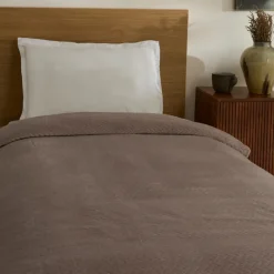 Clearance Leaves Wellsoft Blanket, Single, 150x200cm, Stone Throws & Blankets