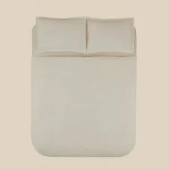 Best Leaves Wellsoft Blanket, Double, 200x220cm, White Throws & Blankets