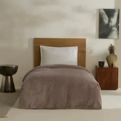 Leaves Wellsoft Blanket, Double, 200x220cm, Stone Throws & Blankets